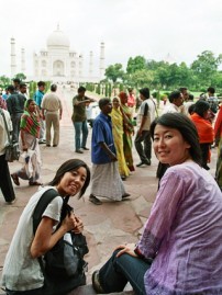 タージ・マハールにて