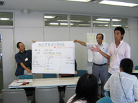 小学校の先生たちが考えたアクションを発表してくれました