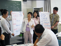 中学校の先生たちが児童労働をなくすアクションを発表してくれました