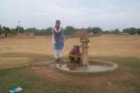 設置されたハンドポンプ（ｉ村）