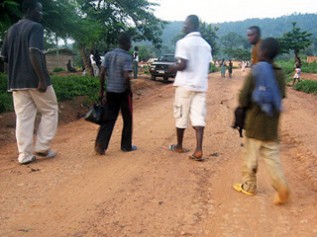 人身売買の被害にあった子どもを保護した直後の様子