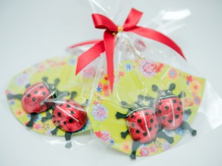 しあわせを運ぶ てんとう虫チョコ2012 売上の一部がガーナの子ども支援の寄付に