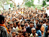 インドのコットン生産地域の子どもたち