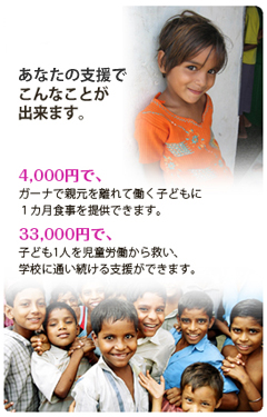 あなたの支援でこんなことができます。