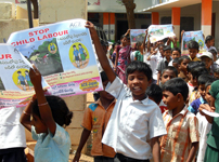 ピース・インド プロジェクト 児童労働や教育に関する親や住民の意識を高めるためのキャンペーン