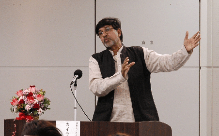 児童労働に反対するグローバルマーチ代表カイラシュ・サティヤルティ氏