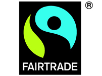 国際フェアトレードラベル機構（FLO）が定めた国際フェアトレード基準が守られている事を証明するラベル