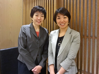 マンスリーサポーターの木下さんとACE代表 岩附