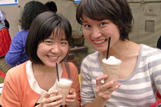 新商品のフローズンモカドリンクを注文してくれました