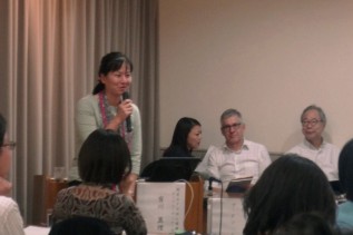 環境市民の有川さんからの発表の様子