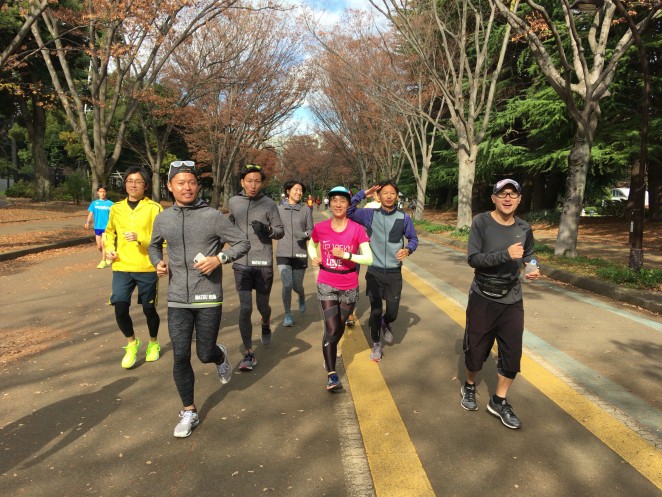 ランニング練習の様子