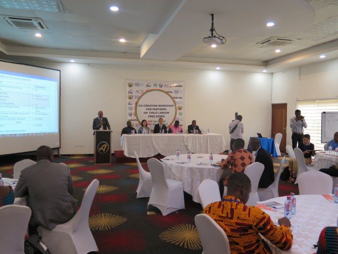 アクラで行われたJICAとガーナ雇用労働関係省による共創ワークショップ