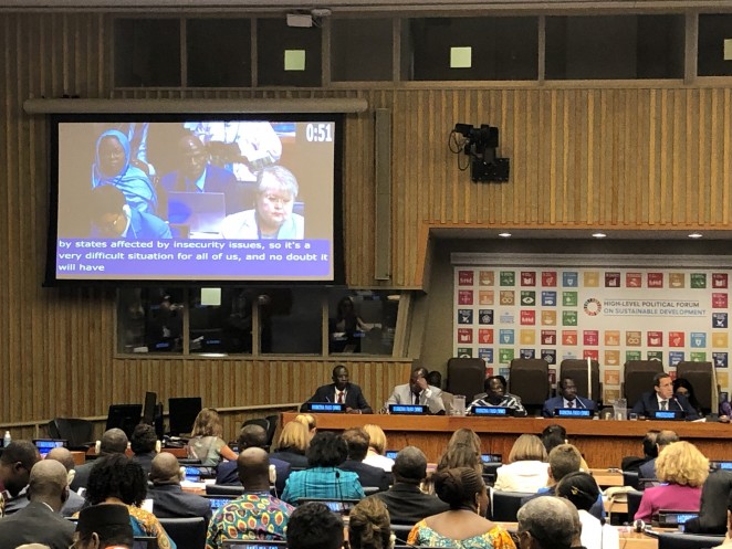 国連ハイレベル政治フォーラムに参加しました