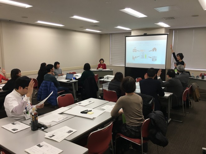 Child Fund Japan細井ななさんによる「子どものセーフガーディング」についての説明の様子