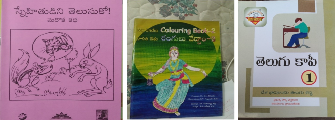 家庭学習用に教材や読み書きができない子ども向けにぬり絵帳などを配布